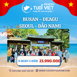 Tour mùa hè Hàn Quốc Busan - Daegu -  Seoul - Đảo NaMi 6N5Đ