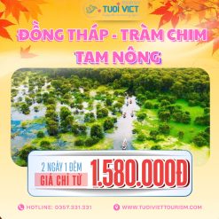 Tour xuôi dòng Miền Tây Đồng Tháp - Tràm Chim - Tam Nông 2N1Đ