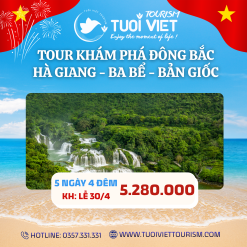Tour Khám Phá Đông Bắc: Hà Giang - Ba Bể - Bản Giốc 5 ngày 4 đêm từ Hà Nội