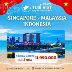 Tour hè với Hành Trình 3 Quốc Gia Sing - Mã - Indo