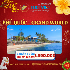 Tour kích cầu: Phú Quốc - Grand World - Lặn Ngắm San Hô