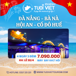 Tour Đà Nẵng – Bà Nà – Hội An – Cố Đô Huế VMB Khứ Hồi 4N3Đ