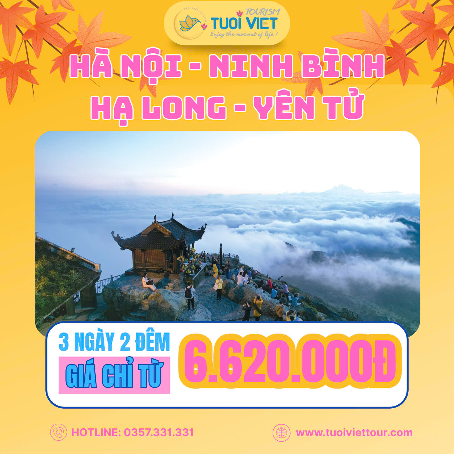 Tour Hồ Chí Minh - Hà Nội - Ninh Bình - Hạ Long - Yên Tử 3N2Đ