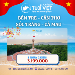 Tour Mỹ Tho - Cần Thơ - Sóc Trăng - Bạc Liêu - Cà Mau