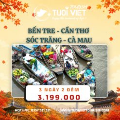 Tour Mỹ Tho - Cần Thơ - Sóc Trăng - Bạc Liêu - Cà Mau
