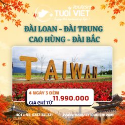 Tour Du Lịch Đài Loan - Khám Phá Đài Trung - Đài Bắc